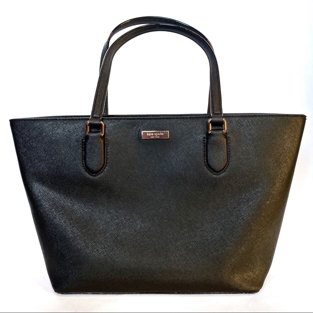 Kate Spade Black Leather Tote Purse